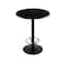 Holland Bar Stool Co 42" 214 Black Table 30" dia. Top, Foot Ring 214-2242BW30RFTRG - alternate 1